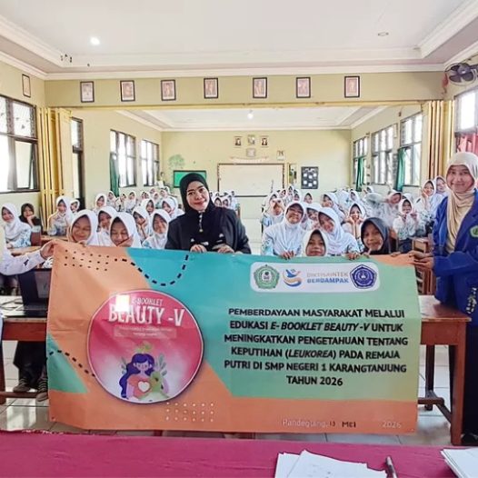 Edukasi E-Booklet Beauty-V Tingkatkan Pengetahuan Remaja Putri Tentang Keputihan di SMPN 1 Karangtanjung Kabupaten Pandeglang