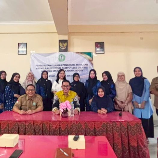 LPPM dan Subbagian Kepegawaian STIKes Salsabila Serang Gelar Workshop Peningkatan Kualitas Penelitian, Publikasi Bereputasi dan Strategi Kenaikan Jabatan Akademik Dosen