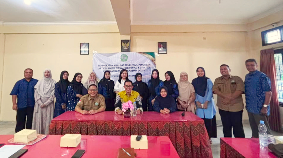 LPPM dan Subbagian Kepegawaian STIKes Salsabila Serang Gelar Workshop Peningkatan Kualitas Penelitian, Publikasi Bereputasi dan Strategi Kenaikan Jabatan Akademik Dosen